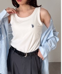 solleim（ソルレム）の「【U.S.POLO ASSN.】カップ付リブタンクトップ（タンクトップ）」