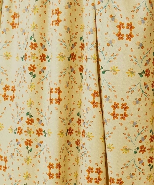 Jocomomola（ホコモモラ）の「Palomas y flores プリントシャツワンピース（ワンピース・レディース・イエロー/ブラック・40）」の12枚目の写真