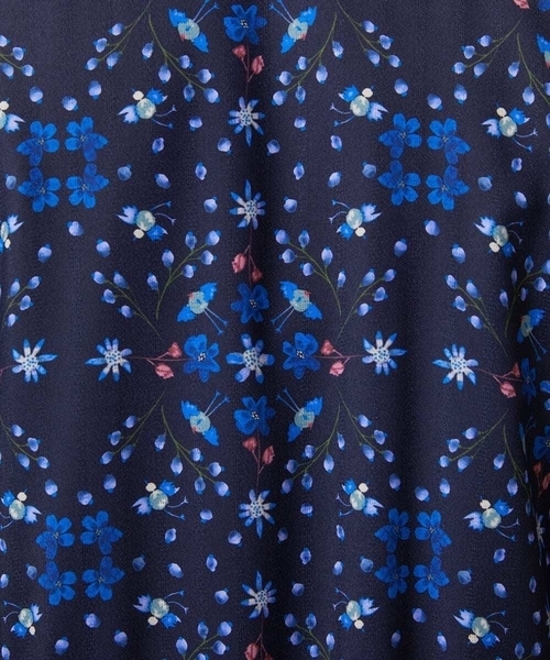 Jocomomola（ホコモモラ）の「Palomas y flores プリントシャツワンピース（ワンピース・レディース・イエロー/ブラック・40）」の21枚目の写真