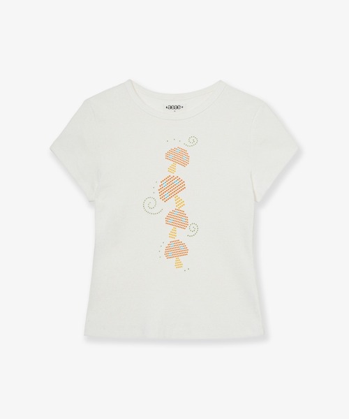 aeae(エーイーエーイー)の「MUSHROOM HOTFIX TEE(Tシャツ/カットソー・レディース・チャコールグレー/ホワイト・FREE)」の1枚目の写真