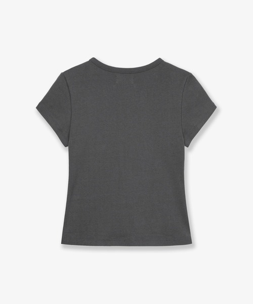 aeae(エーイーエーイー)の「MUSHROOM HOTFIX TEE(Tシャツ/カットソー・レディース・チャコールグレー/ホワイト・FREE)」の7枚目の写真
