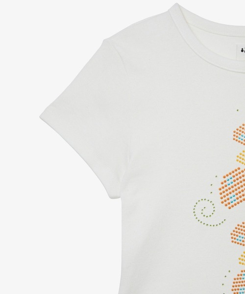 aeae(エーイーエーイー)の「MUSHROOM HOTFIX TEE(Tシャツ/カットソー・レディース・チャコールグレー/ホワイト・FREE)」の6枚目の写真
