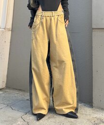 mline | [mline]スウェット切り替えデニム(デニムパンツ)