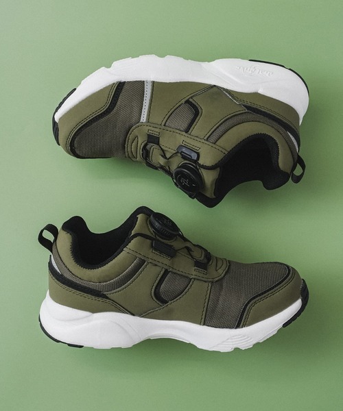 DIAL DRIVE（ダイヤルドライブ）の「ダイヤルドライブ DAILY（スニーカー・キッズ・ブラック/カーキ・17cm/18cm/19cm/20cm/21cm/23cm）」の2枚目の写真