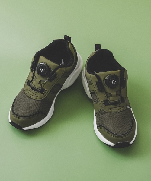 DIAL DRIVE（ダイヤルドライブ）の「ダイヤルドライブ DAILY（スニーカー・キッズ・ブラック/カーキ・17cm/18cm/19cm/20cm/21cm/23cm）」の9枚目の写真