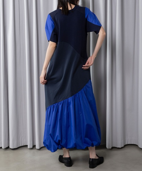 MARECHAL TERRE(マルシャルテル)の「ニットコンビネーションワンピース(ワンピース・レディース・ネイビー/ブラック/ライトカーキ/ライトグレー・MEDIUM)」の6枚目の写真