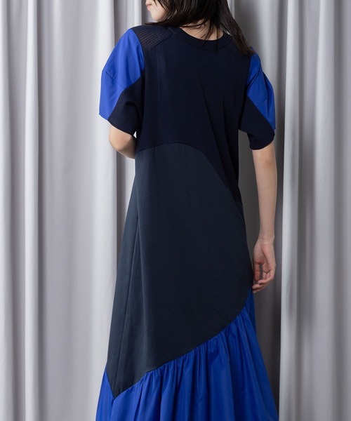 MARECHAL TERRE(マルシャルテル)の「ニットコンビネーションワンピース(ワンピース・レディース・ネイビー/ブラック/ライトカーキ/ライトグレー・MEDIUM)」の8枚目の写真