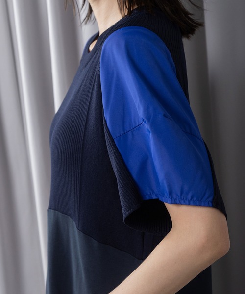 MARECHAL TERRE(マルシャルテル)の「ニットコンビネーションワンピース(ワンピース・レディース・ネイビー/ブラック/ライトカーキ/ライトグレー・MEDIUM)」の11枚目の写真