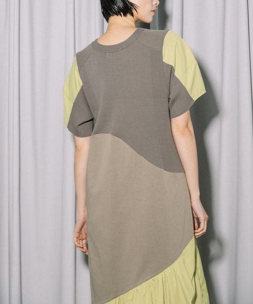 MARECHAL TERRE(マルシャルテル)の「ニットコンビネーションワンピース(ワンピース・レディース・ネイビー/ブラック/ライトカーキ/ライトグレー・MEDIUM)」の19枚目の写真