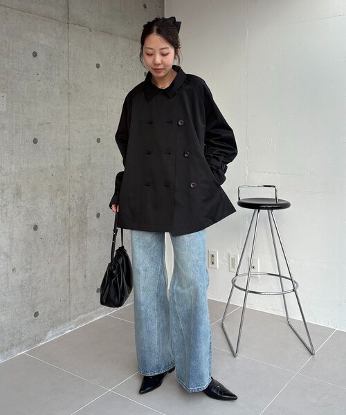 CAPRICIEUX LE'MAGE(カプリシューレマージュ)の「【サイズ展開あり】バックギャザーコート(その他アウター・レディース・ホワイト系その他/ベージュ/ブラック・36/38)」の18枚目の写真
