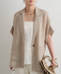 LOUNGEDRESS（ラウンジドレス）の「半袖メッシュジャケット（テーラードジャケット）」