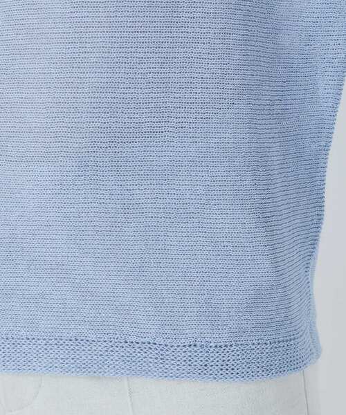 UNTITLED（アンタイトル）の「ドライタッチボートネックニット（ニット/セーター・レディース・ホワイト/ライトブルー/チャコールグレー/ベージュ/ブルーグリーン/イエロー系その他/ネイビー・48/00/02/04/44）」の13枚目の写真