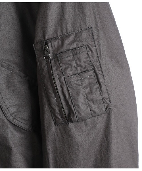 PORT BY ARK（ポートバイアーク）の「PORT BY ARK / ポートバイアーク：Aviator Jacket：PO19-BL01[COR]（ブルゾン・メンズ・ブラック・2/1）」の11枚目の写真