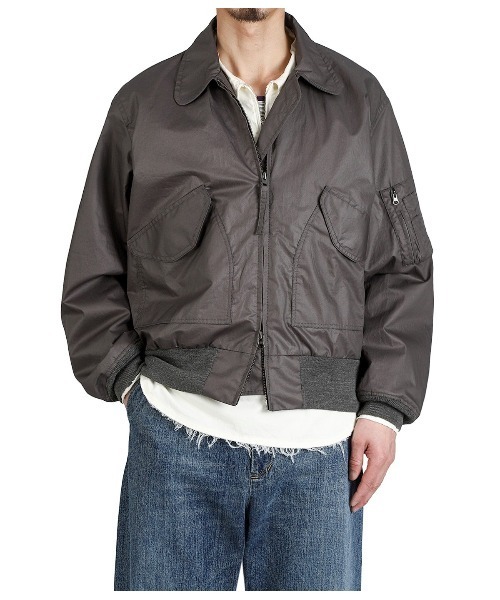 PORT BY ARK（ポートバイアーク）の「PORT BY ARK / ポートバイアーク：Aviator Jacket：PO19-BL01[COR]（ブルゾン・メンズ・ブラック・2/1）」の15枚目の写真