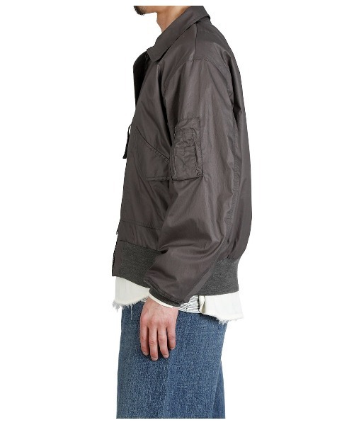 PORT BY ARK（ポートバイアーク）の「PORT BY ARK / ポートバイアーク：Aviator Jacket：PO19-BL01[COR]（ブルゾン・メンズ・ブラック・2/1）」の16枚目の写真