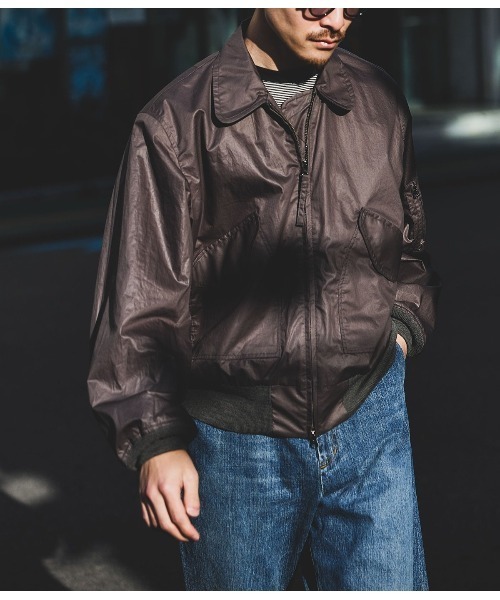 PORT BY ARK（ポートバイアーク）の「PORT BY ARK / ポートバイアーク：Aviator Jacket：PO19-BL01[COR]（ブルゾン・メンズ・ブラック・2/1）」の20枚目の写真