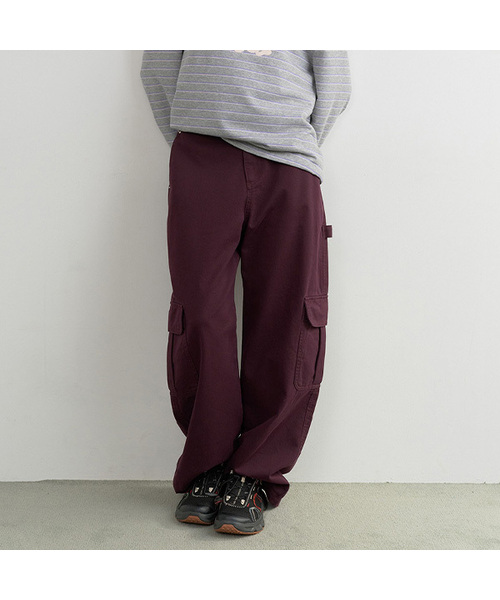 ROLAROLA(ロラロラ)の「CARGO WIDE COTTON PANTS PURPLE(その他パンツ・レディース・パープル・SMALL/MEDIUM)」の1枚目の写真