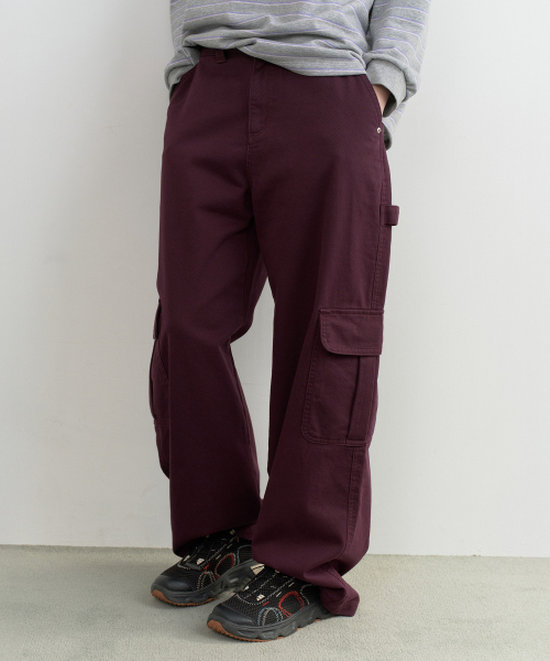 ROLAROLA(ロラロラ)の「CARGO WIDE COTTON PANTS PURPLE(その他パンツ・レディース・パープル・SMALL/MEDIUM)」の2枚目の写真