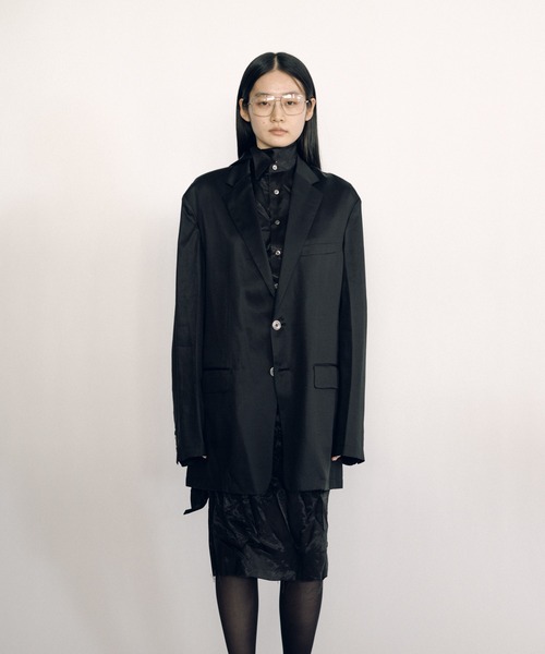 KEISUKEYOSHIDA(ケイスケヨシダ)の「Notched Lapel Jacket(テーラードジャケット・レディース・ネイビー/ブラック・M/L)」の1枚目の写真