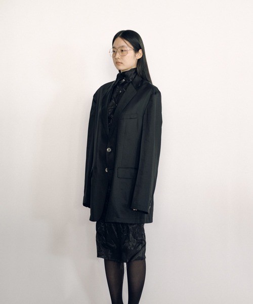 KEISUKEYOSHIDA(ケイスケヨシダ)の「Notched Lapel Jacket(テーラードジャケット・レディース・ネイビー/ブラック・M/L)」の5枚目の写真