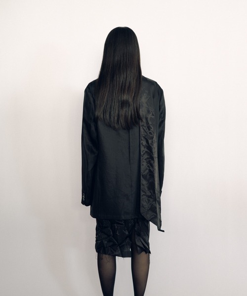 KEISUKEYOSHIDA(ケイスケヨシダ)の「Notched Lapel Jacket(テーラードジャケット・レディース・ネイビー/ブラック・M/L)」の6枚目の写真