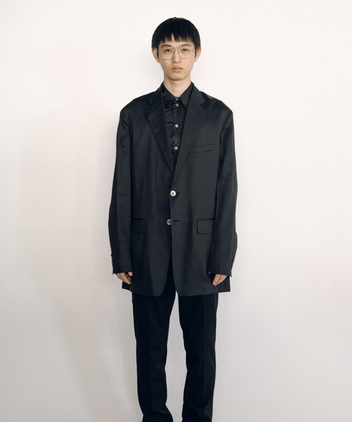 KEISUKEYOSHIDA(ケイスケヨシダ)の「Notched Lapel Jacket(テーラードジャケット・レディース・ネイビー/ブラック・M/L)」の9枚目の写真