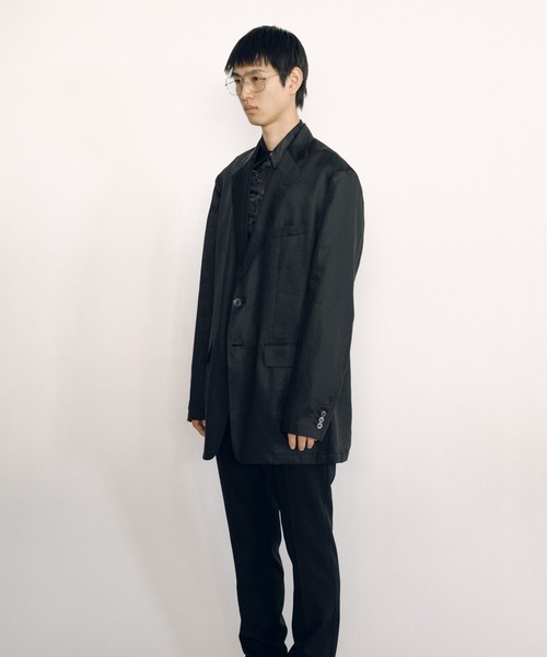 KEISUKEYOSHIDA(ケイスケヨシダ)の「Notched Lapel Jacket(テーラードジャケット・レディース・ネイビー/ブラック・M/L)」の10枚目の写真