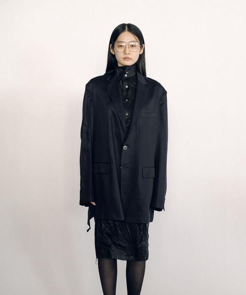 KEISUKEYOSHIDA(ケイスケヨシダ)の「Notched Lapel Jacket(テーラードジャケット・レディース・ネイビー/ブラック・M/L)」の15枚目の写真