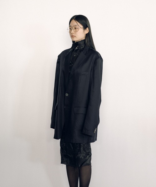 KEISUKEYOSHIDA(ケイスケヨシダ)の「Notched Lapel Jacket(テーラードジャケット・レディース・ネイビー/ブラック・M/L)」の17枚目の写真