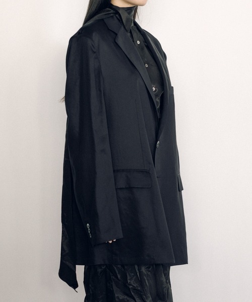 KEISUKEYOSHIDA(ケイスケヨシダ)の「Notched Lapel Jacket(テーラードジャケット・レディース・ネイビー/ブラック・M/L)」の19枚目の写真