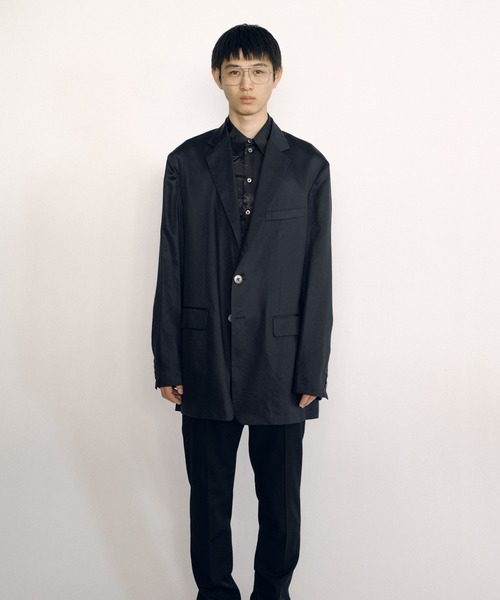 KEISUKEYOSHIDA(ケイスケヨシダ)の「Notched Lapel Jacket(テーラードジャケット・レディース・ネイビー/ブラック・M/L)」の21枚目の写真