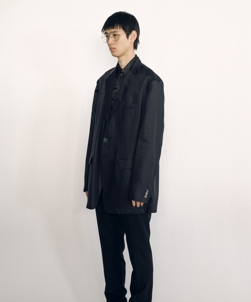 KEISUKEYOSHIDA(ケイスケヨシダ)の「Notched Lapel Jacket(テーラードジャケット・レディース・ネイビー/ブラック・M/L)」の22枚目の写真