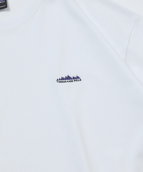 FREAK'S STORE(フリークスストア)の「限定展開 THOUSAND MILE×FREAK'S STORE サウザンドマイル 別注 ワンポイント刺繍 クルーネック Tシャツ 抗菌防臭 吸水速乾(Tシャツ/カットソー・メンズ・ホワイト/グリーン/アッシュグレー/ブラック・SMALL/MEDIUM/LARGE)」の7枚目の写真