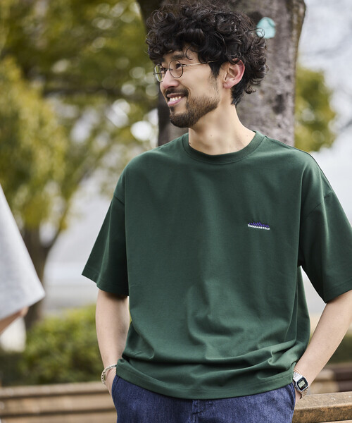 FREAK'S STORE(フリークスストア)の「限定展開 THOUSAND MILE×FREAK'S STORE サウザンドマイル 別注 ワンポイント刺繍 クルーネック Tシャツ 抗菌防臭 吸水速乾(Tシャツ/カットソー・メンズ・ホワイト/グリーン/アッシュグレー/ブラック・SMALL/MEDIUM/LARGE)」の21枚目の写真