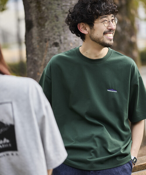 FREAK'S STORE(フリークスストア)の「限定展開 THOUSAND MILE×FREAK'S STORE サウザンドマイル 別注 ワンポイント刺繍 クルーネック Tシャツ 抗菌防臭 吸水速乾(Tシャツ/カットソー・メンズ・ホワイト/グリーン/アッシュグレー/ブラック・SMALL/MEDIUM/LARGE)」の22枚目の写真