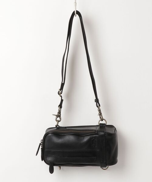 AVIREX(アヴィレックス)の「BULTO MINI SHOULDER BAG/ブルト ミニショルダーバッグ/AVX5610(ショルダーバッグ・レディース・ブラウン系その他3/ブラック・F)」の4枚目の写真