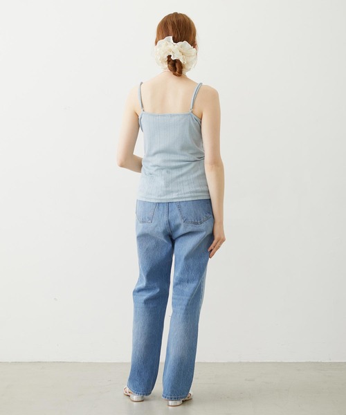 MILKFED.（ミルクフェド）の「OVAL LOGO LACE CAMISOLE（キャミソール・レディース・マルチ/ブラック/ライトブルー・ONE SIZE）」の21枚目の写真