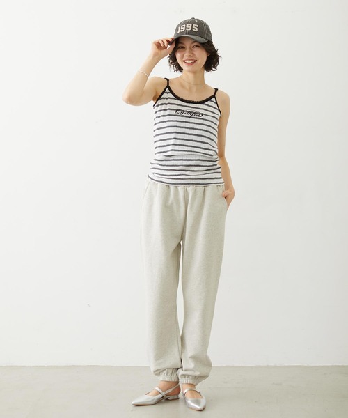 MILKFED.（ミルクフェド）の「OVAL LOGO LACE CAMISOLE（キャミソール・レディース・マルチ/ブラック/ライトブルー・ONE SIZE）」の7枚目の写真