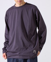 【MARUDE COTTON】ロープ刺繍T ロングスリーブ