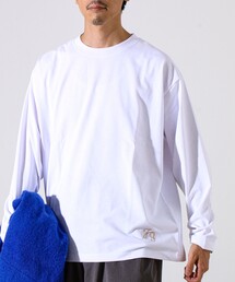 【MARUDE COTTON】ロープ刺繍T ロングスリーブ
