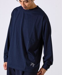 【MARUDE COTTON】ロープ刺繍T ロングスリーブ