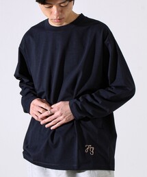 GLOSTER | 【MARUDE COTTON】ロープ刺繍T ロングスリーブ(Tシャツ/カットソー)