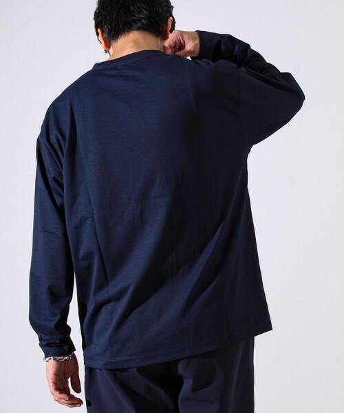 GLOSTER(グロスター)の「【MARUDE COTTON】ロープ刺繍T ロングスリーブ(Tシャツ/カットソー・メンズ・ダークネイビー/ホワイト/パープル/ブラック・S/M/L)」の17枚目の写真