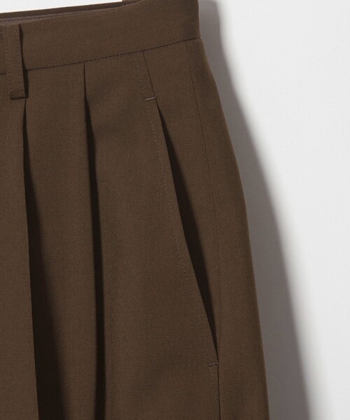 6（ロク）の「＜6(ROKU)＞トロピカルクロス カーブ パンツ（その他パンツ・レディース・ダークブラウン/ネイビー・36/32/34/38）」の9枚目の写真