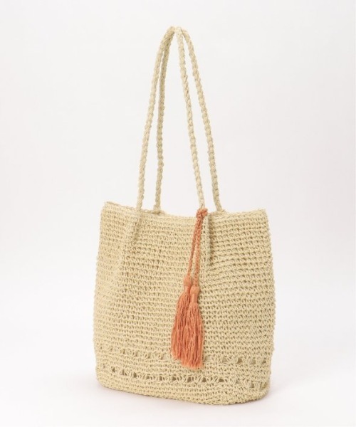 LBC（エルビーシー）の「雑材タッセル付きトートバッグ（ショルダーバッグ・レディース・ブラウン/グリーン/ベージュ・FREE）」の13枚目の写真