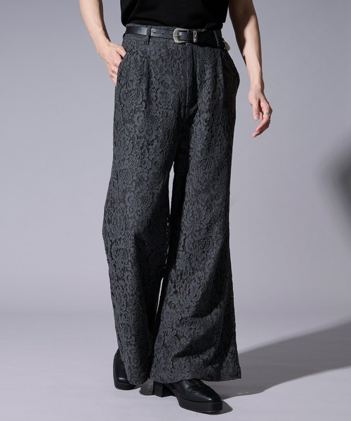 Ellno Loset(エルノロゼット)の「コードレースワイドフレアパンツ/SETUP対応(その他パンツ・メンズ・ブルー/ブラック/チャコール・MEDIUM/LARGE/X-SMALL/SMALL)」の16枚目の写真