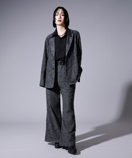 Ellno Loset(エルノロゼット)の「コードレースワイドフレアパンツ/SETUP対応(その他パンツ・メンズ・ブルー/ブラック/チャコール・MEDIUM/LARGE/X-SMALL/SMALL)」の12枚目の写真