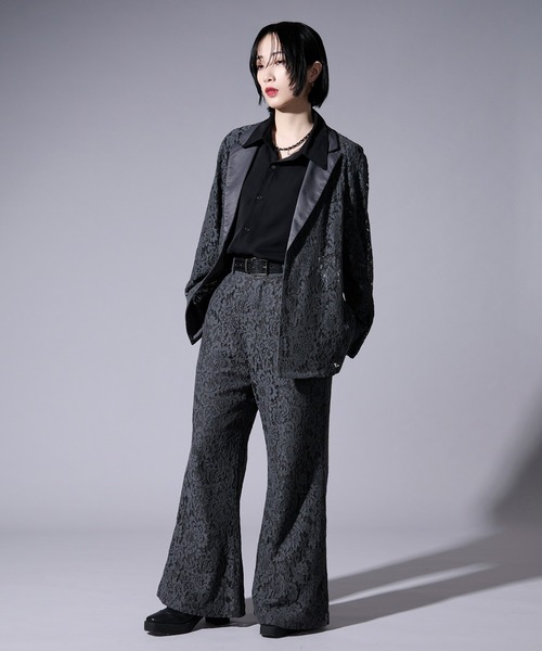 Ellno Loset(エルノロゼット)の「コードレースワイドフレアパンツ/SETUP対応(その他パンツ・メンズ・ブルー/ブラック/チャコール・MEDIUM/LARGE/X-SMALL/SMALL)」の14枚目の写真