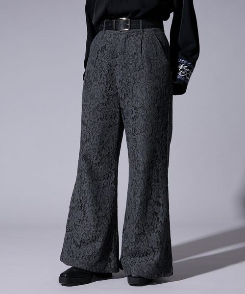 Ellno Loset(エルノロゼット)の「コードレースワイドフレアパンツ/SETUP対応(その他パンツ・メンズ・ブルー/ブラック/チャコール・MEDIUM/LARGE/X-SMALL/SMALL)」の7枚目の写真