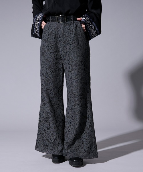 Ellno Loset(エルノロゼット)の「コードレースワイドフレアパンツ/SETUP対応(その他パンツ・メンズ・ブルー/ブラック/チャコール・MEDIUM/LARGE/X-SMALL/SMALL)」の8枚目の写真